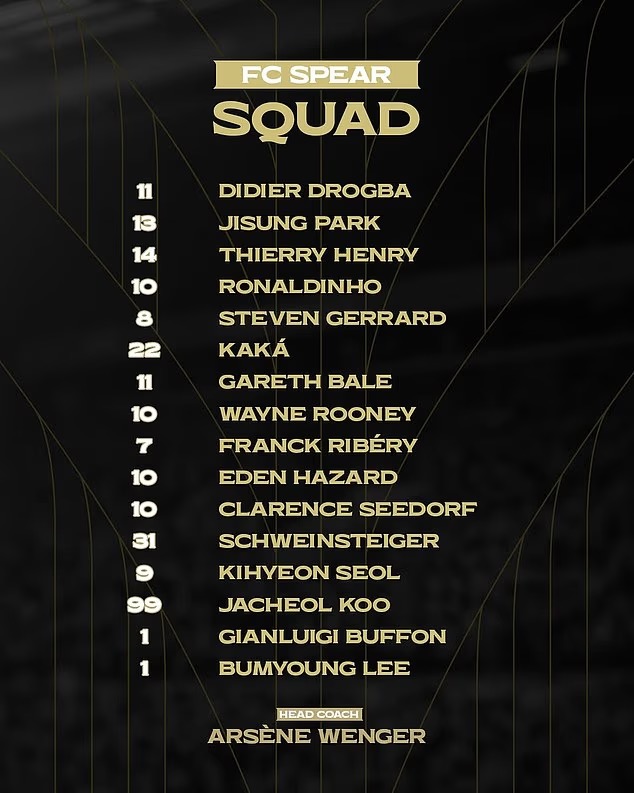 Gareth Bale tái xuất cùng Kaka, Rooney, Ronaldinho và Wenger 1 Gareth Bale tái xuất cùng Kaka, Rooney, Ronaldinho và Wenger 1