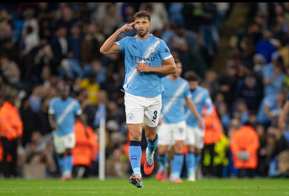 Ruben Dias len tieng truoc tran dau voi Arsenal.