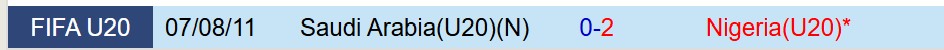 U20 Nigeria vs U20 Saudi Arabia U20 Nigeria vs U20 Saudi Arabia