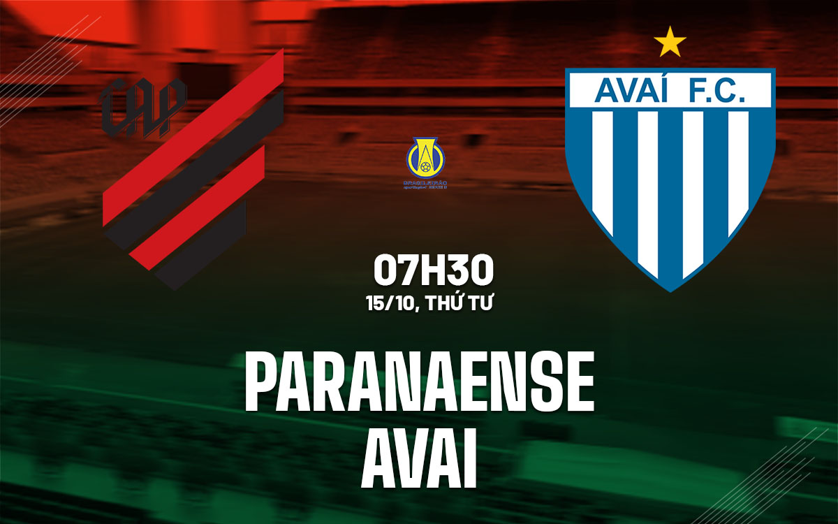 nhan dinh bong da du doan Paranaense vs Avai hang 2 brazil hom nay