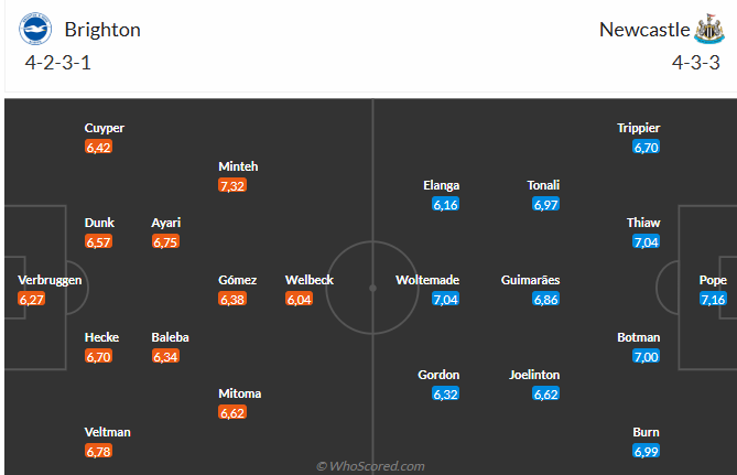 Nhận định Brighton vs Newcastle (21h00 ngày 1810) Khó lường 6