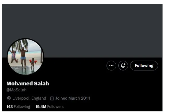 Mohamed Salah xóa thông tin liên quan đến Liverpool 2 Mohamed Salah xóa thông tin liên quan đến Liverpool 2