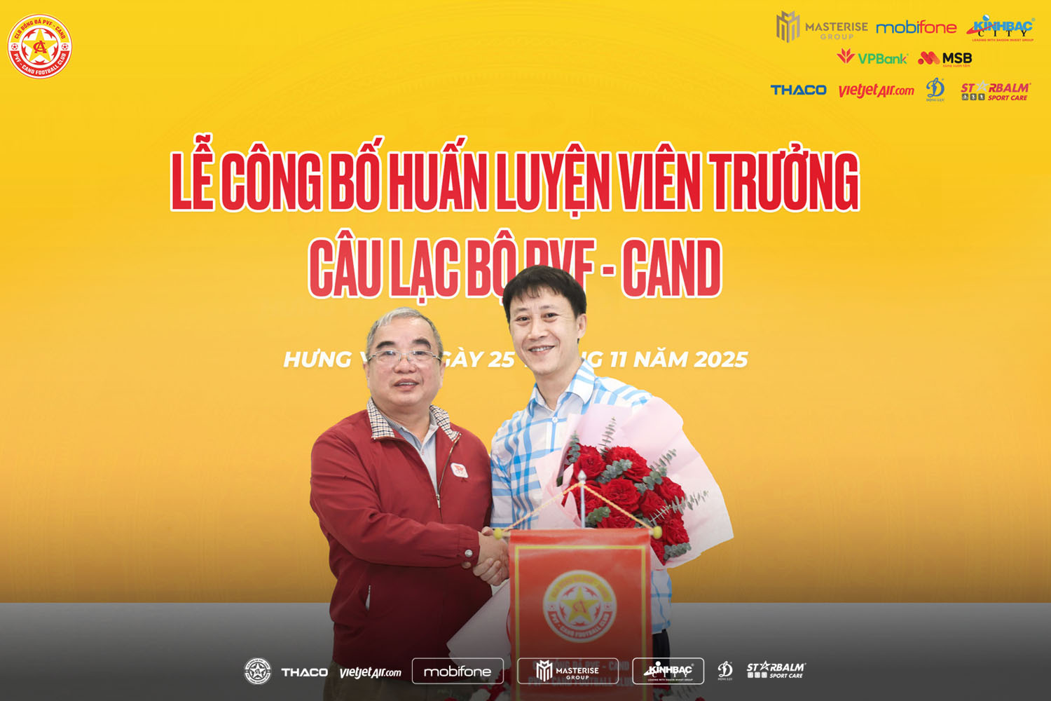 PVF-CAND chính thức xác nhận việc đưa HLV Nguyễn Thành Công ngồi vào ghế nóng PVF-CAND chinh thuc xac nhan viec dua HLV Nguyen Thanh Cong ngoi vao ghe nong