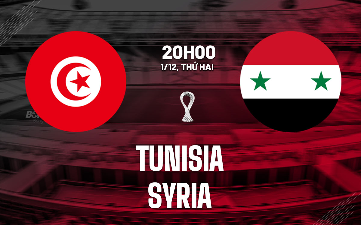 nhan dinh bong da du doan Tunisia vs Syria fifa arab cup hom nay