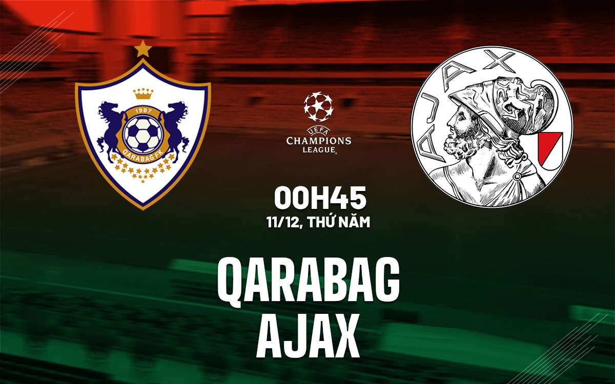 nhan dinh bong da du doan Qarabag vs Ajax cup c1 chau au champions league hom nay