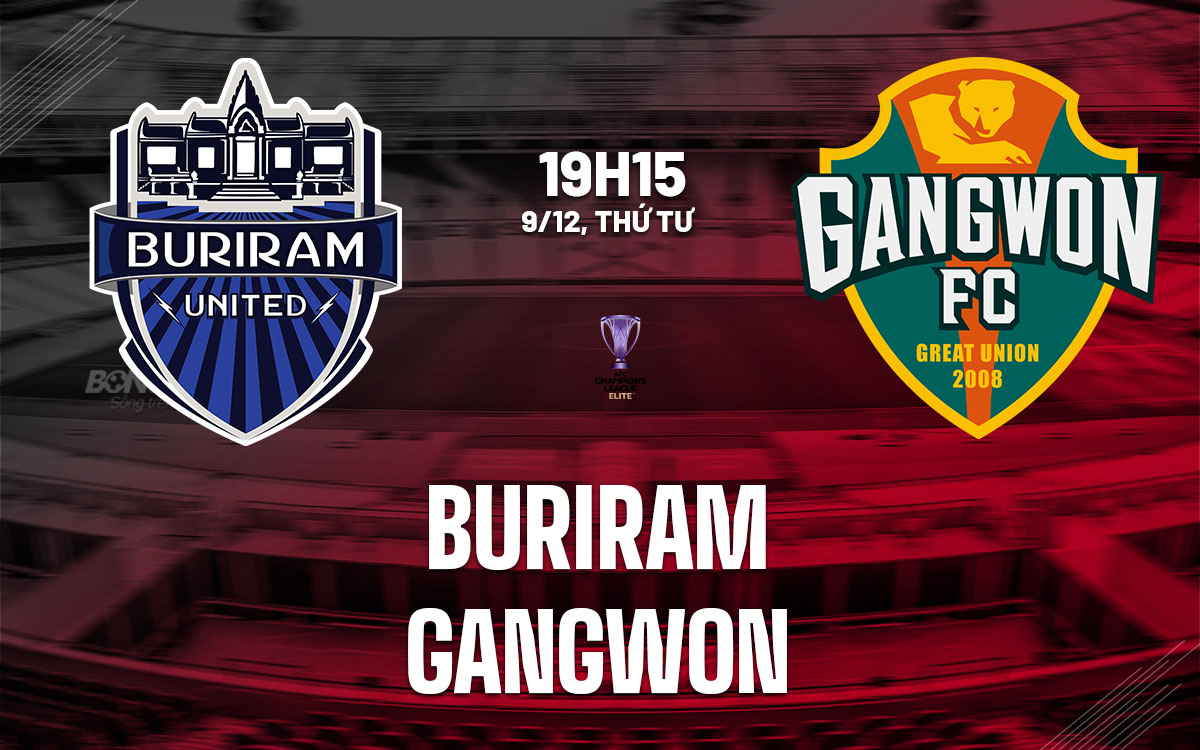 nhan dinh bong da du doan Buriram vs Gangwon cup c1 chau a afc champions league elite hom nay