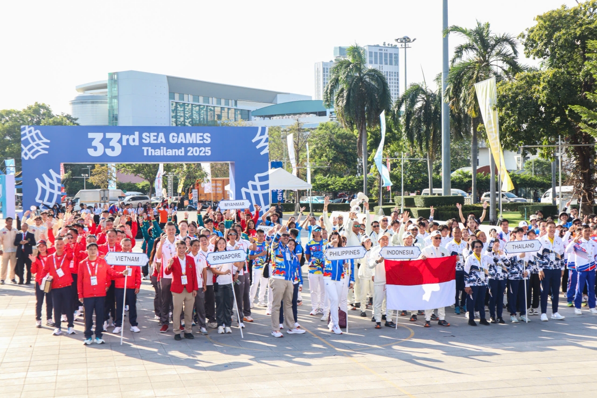 Lá cờ Việt Nam tung bay tại SEA Games 33 2