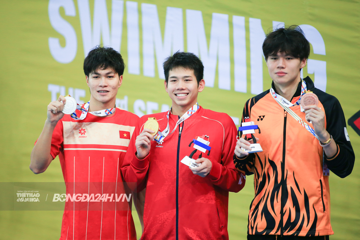 Nguyễn Quang Thuấn HCV 400m hỗn hợp nam SEA Games 33 ngày 12/12 Nguyen Quang Thuan HCV 400m hon hop nam SEA Games 33 ngay 12/12