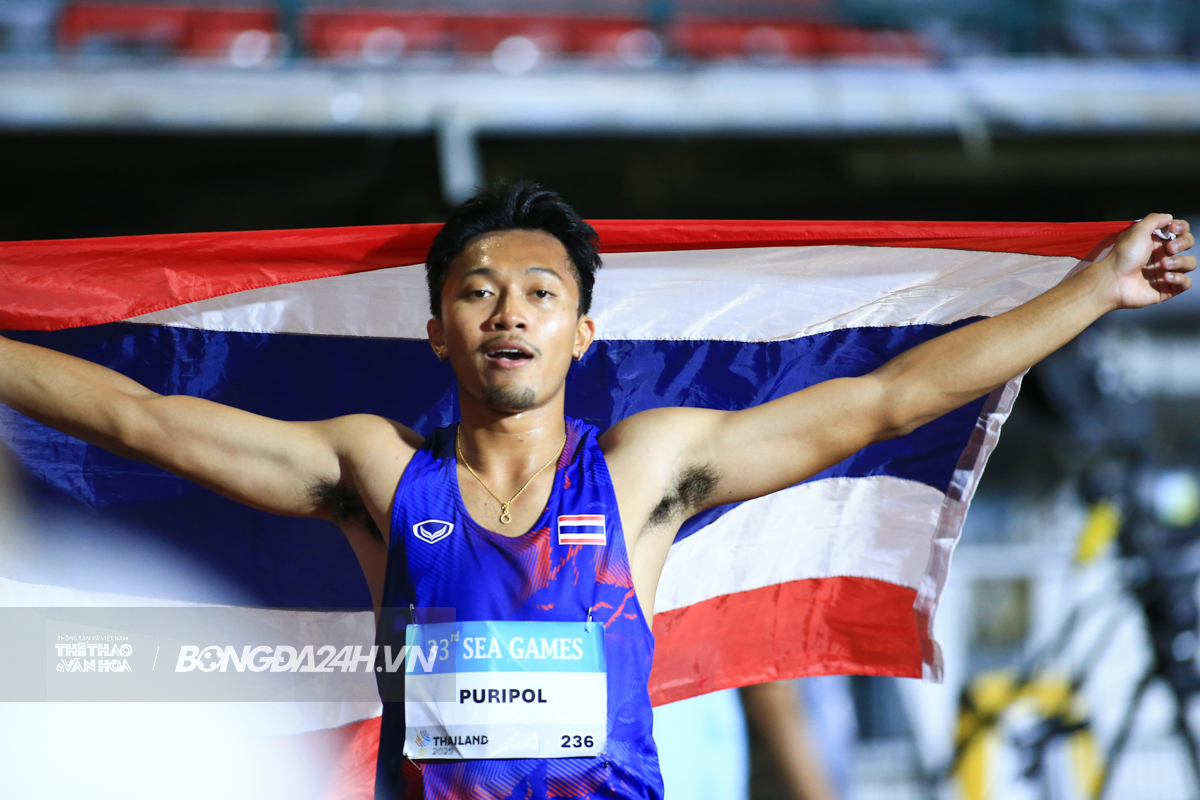 Vua tốc độ Thái Lan Puripol Boonson phá sâu kỷ lục SEA Games 2 Vua tốc độ Thái Lan Puripol Boonson phá sâu kỷ lục SEA Games 2