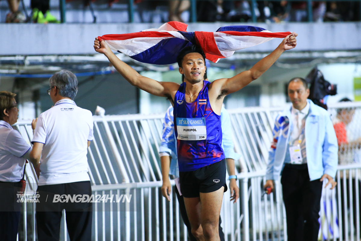 Vua tốc độ Thái Lan Puripol Boonson phá sâu kỷ lục SEA Games 1 Vua tốc độ Thái Lan Puripol Boonson phá sâu kỷ lục SEA Games 1