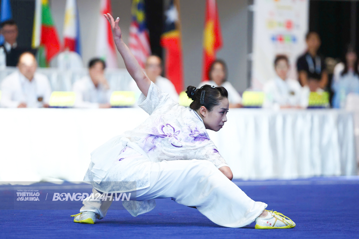 Dương Thúy Vi mắc lỗi ở phần thi Trường quyền SEA Games 33 Duong Thuy Vi mac loi o phan thi Truong quyen SEA Games 33