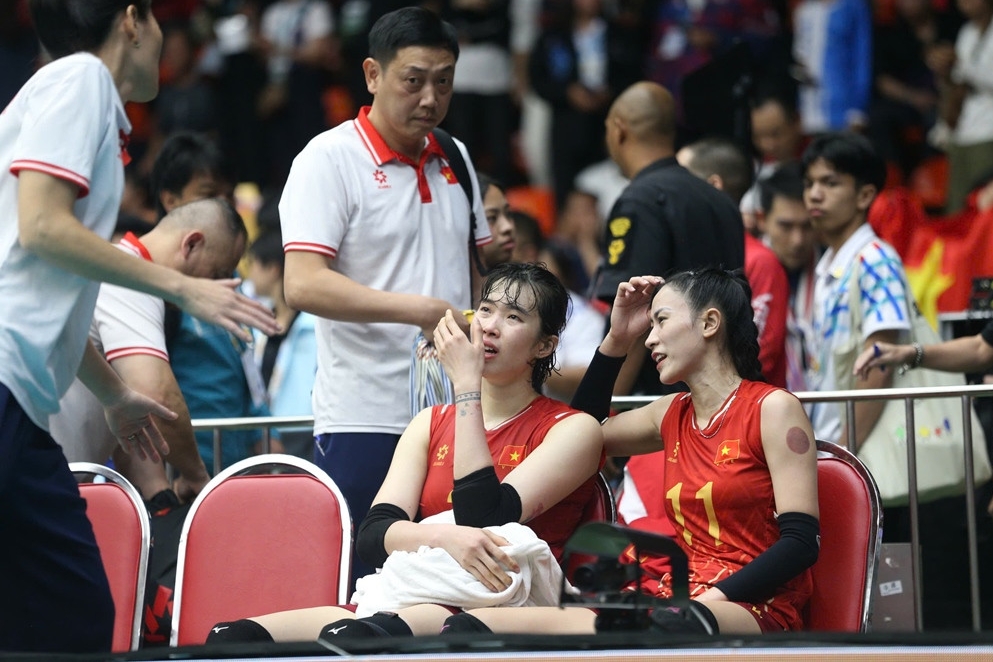 bóng chuyền nữ Việt Nam thua Thái Lan ở chung kết SEA Games 33 bong chuyen nu Viet Nam thua Thai Lan o chung ket SEA Games 33