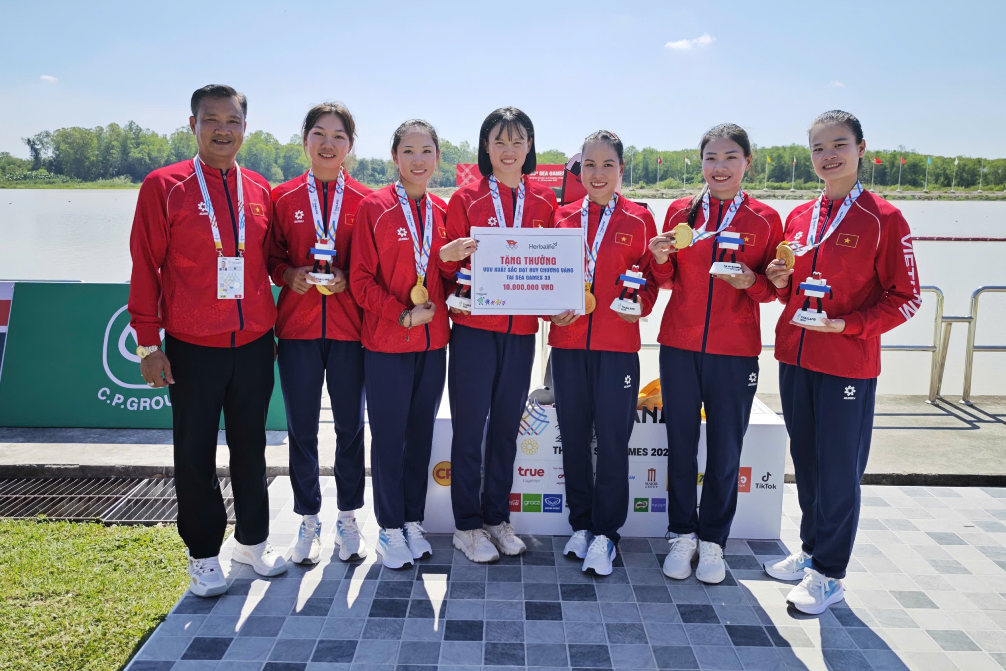 Rowing Việt Nam giành HCV SEA Games 33 Rowing Viet Nam gianh HCV SEA Games 33