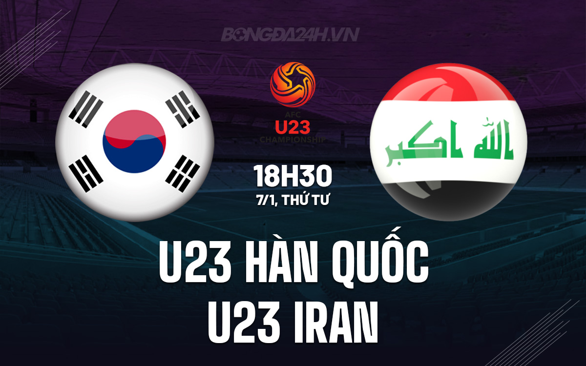 U23 Han Quoc vs U23 Iran 18h30