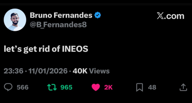 MU xác nhận tài khoản X của  Bruno Fernandes bị hack 1