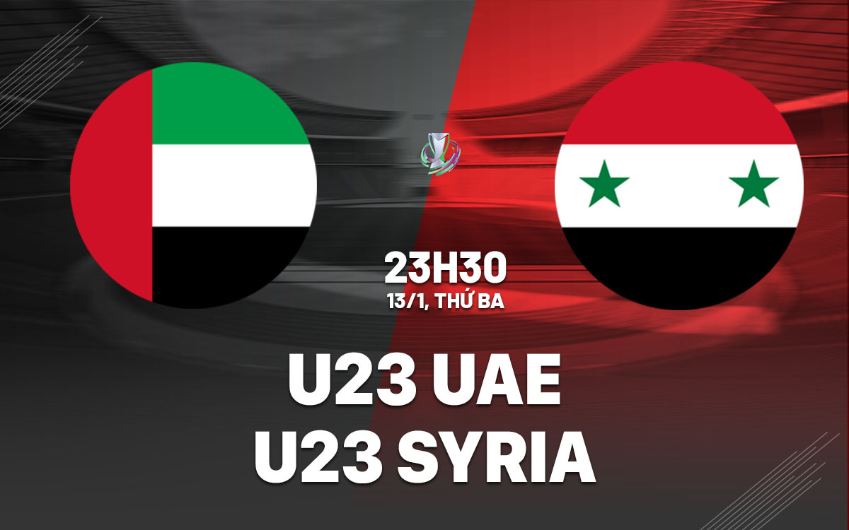 nhan dinh bong da du doan U23 UAE vs U23 Syria giai vo dich u23 chau a hom nay