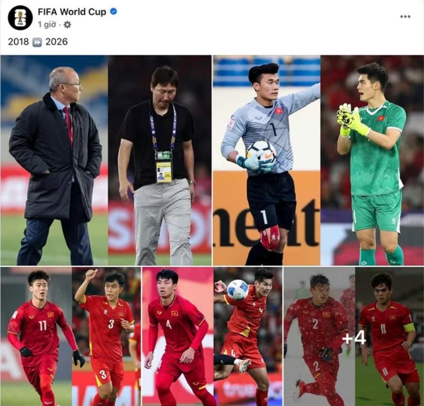Trang Facebook FIFA World Cup của Liên đoàn Bóng đá thế giới vừa dành sự khích lệ lớn cho U23 Việt Nam Trang Facebook FIFA World Cup cua Lien doan Bong da the gioi vua danh su khich le lon cho U23 Viet Nam