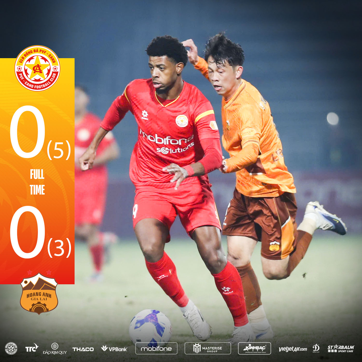 Sau khi hoà nhau 0-0 trong 90 phút PVF-CAND đánh bại HAGL 5-3 trên chấm luân lưu cân não qua đó ghi tên mình vào Tứ kết Cúp Quốc gia Sau khi hoa nhau 0-0 trong 90 phut PVF-CAND danh bai HAGL 5-3 tren cham luan luu can nao qua do ghi ten minh vao Tu ket Cup Quoc gia