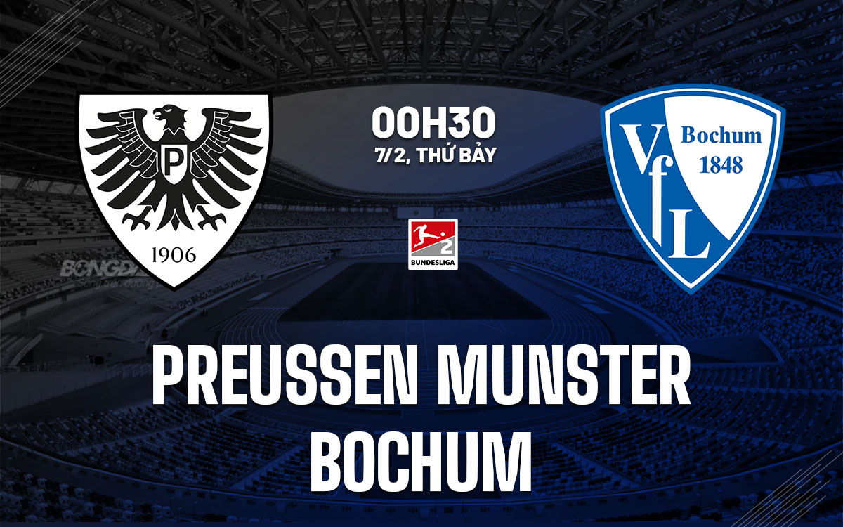 nhan dinh bong da du doan Preussen Munster vs Bochum hang 2 duc hom nay
