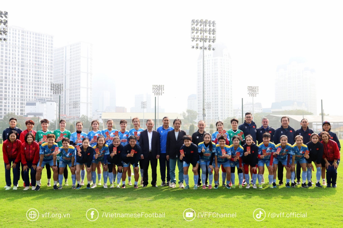 ĐT nữ Việt Nam nhận lời dặn dò trước khi có 3 ngày nghỉ Tết dT nu Viet Nam nhan loi dan do truoc khi co 3 ngay nghi Tet