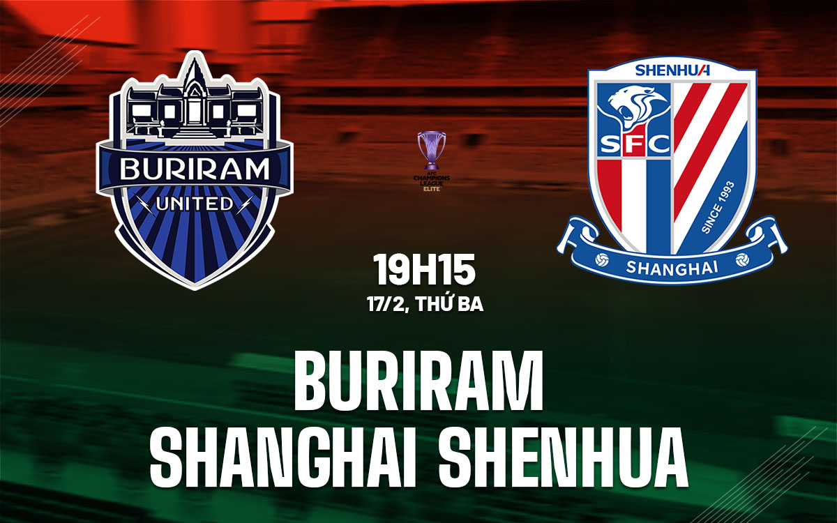 nhan dinh bong da du doan Buriram vs Shanghai Shenhua afc champions league elite hom nay