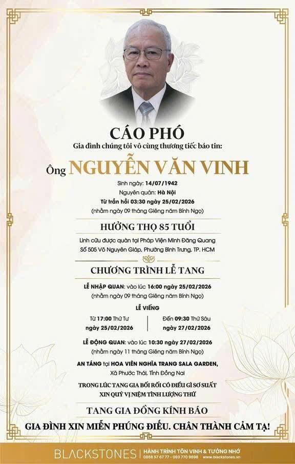 Chuyên gia Nguyễn Văn Vinh - người đặt nền móng cho HAGL từ trần 1