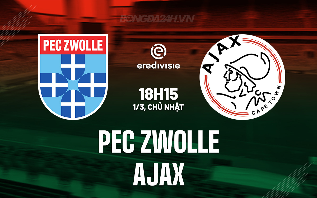 PEC Zwolle vs Ajax
