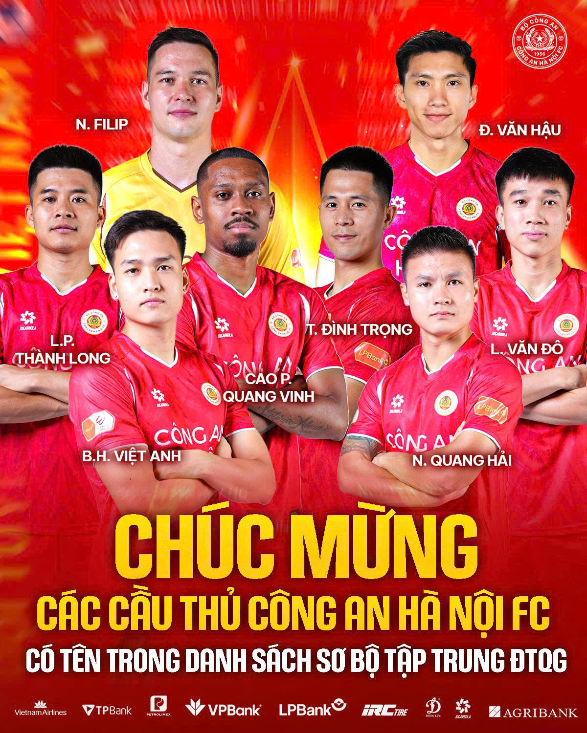 Đình Bắc vắng mặt, Đình Trọng trở lại đội tuyển Việt Nam 1