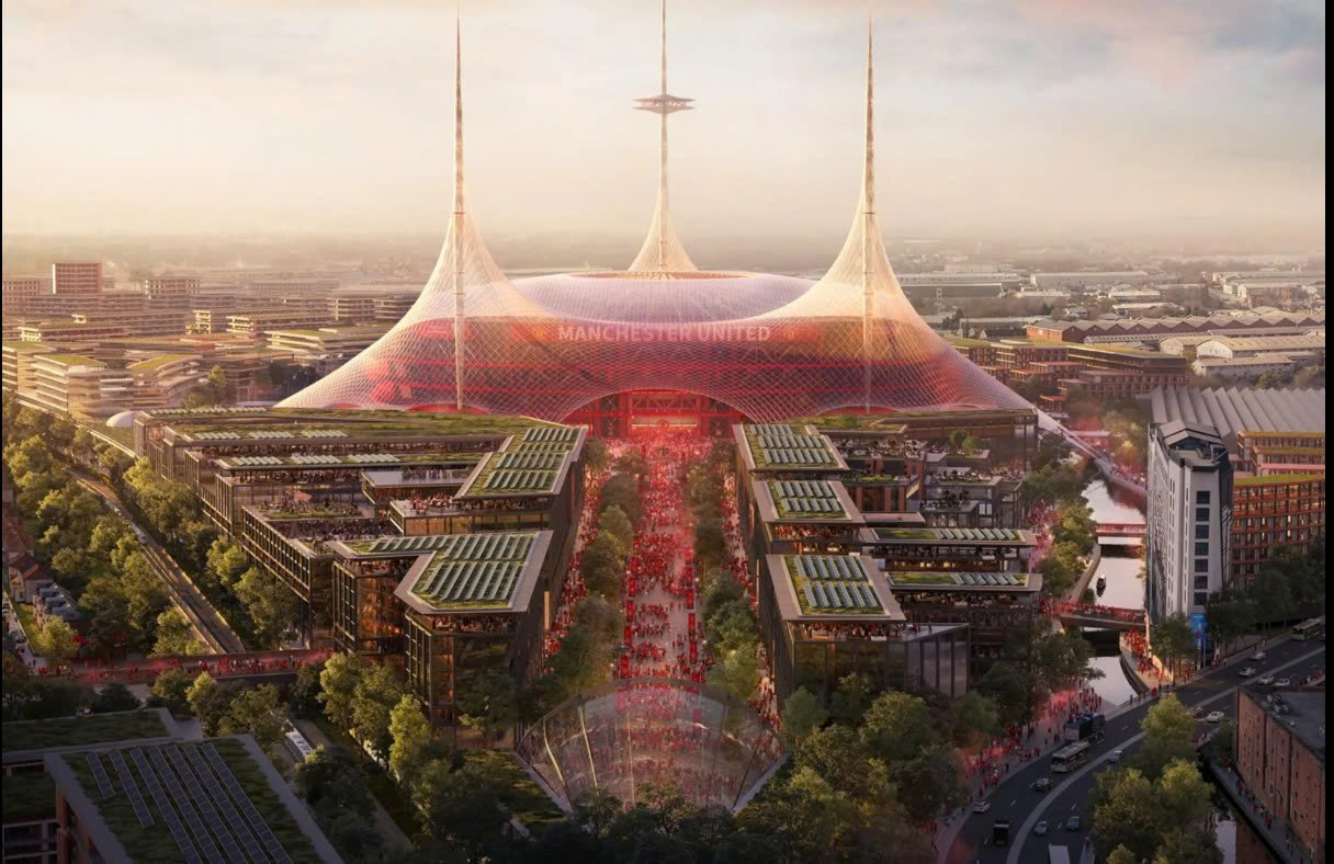 Ban thiet ke de xuat cho san van dong moi cua Man United