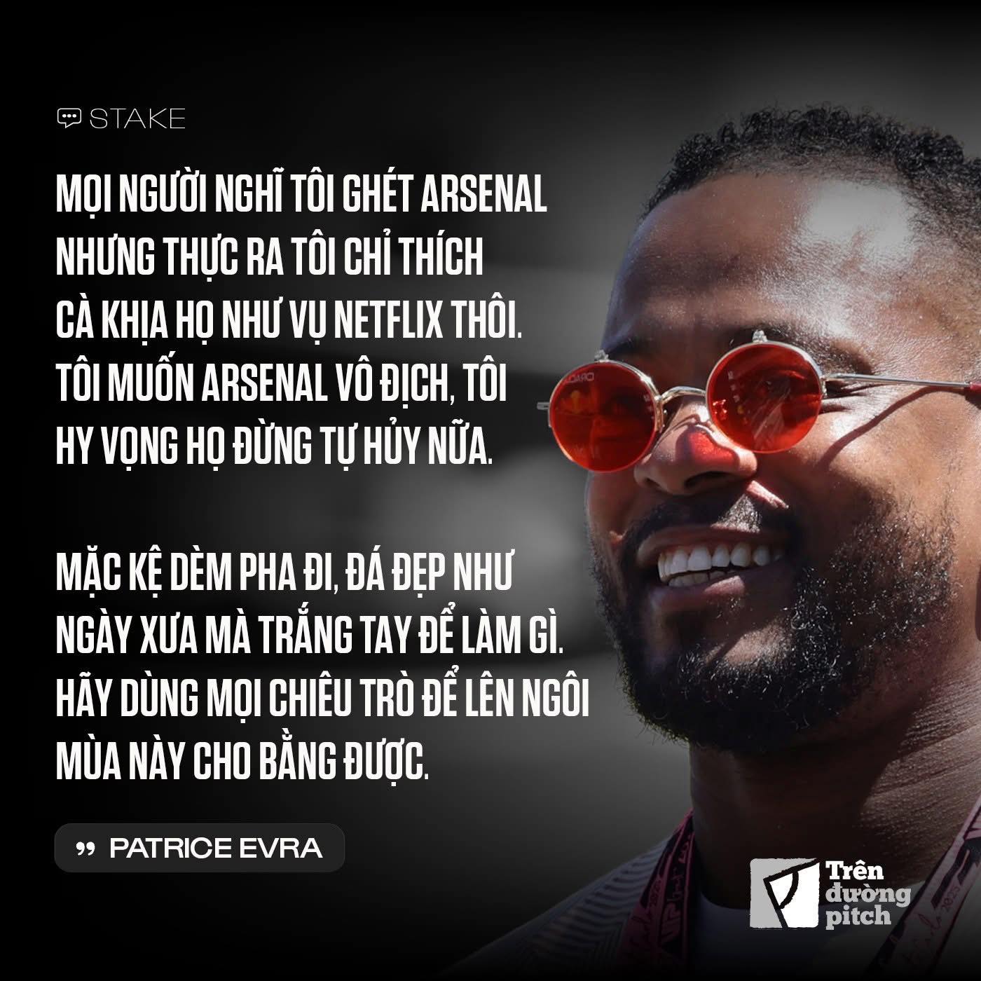 Patrice Evra Arsenal hãy dùng mọi chiêu trò để lên ngôi mùa này! 1 Patrice Evra Arsenal hãy dùng mọi chiêu trò để lên ngôi mùa này! 1