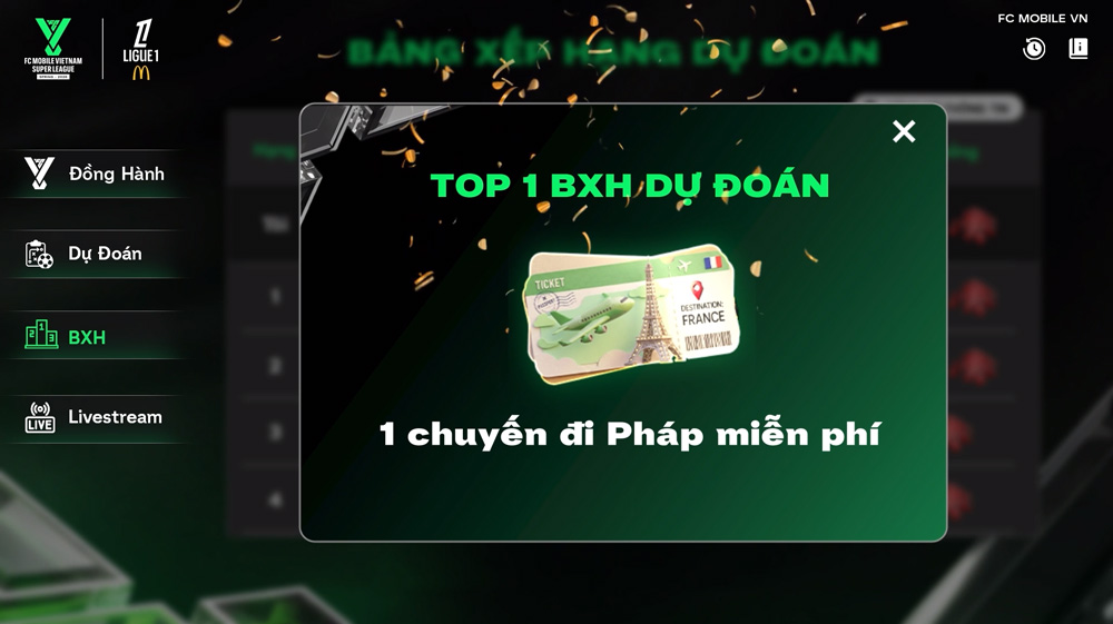Cơ hội hiếm có EA Sports FC Mobile VietNam cùng Ligue 1 tặng chuyến đi Pháp cực hấp dẫn 2
