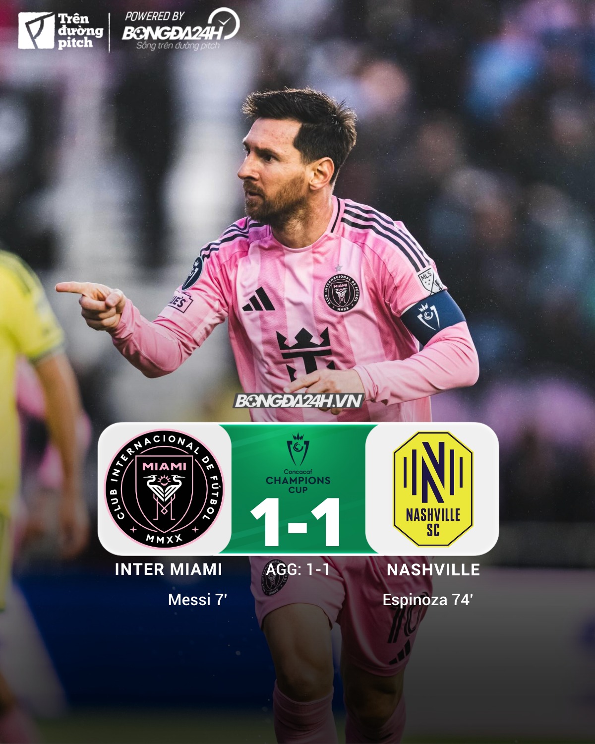 Messi chạm mốc 900 bàn, Inter Miami vẫn dừng bước cay đắng 1