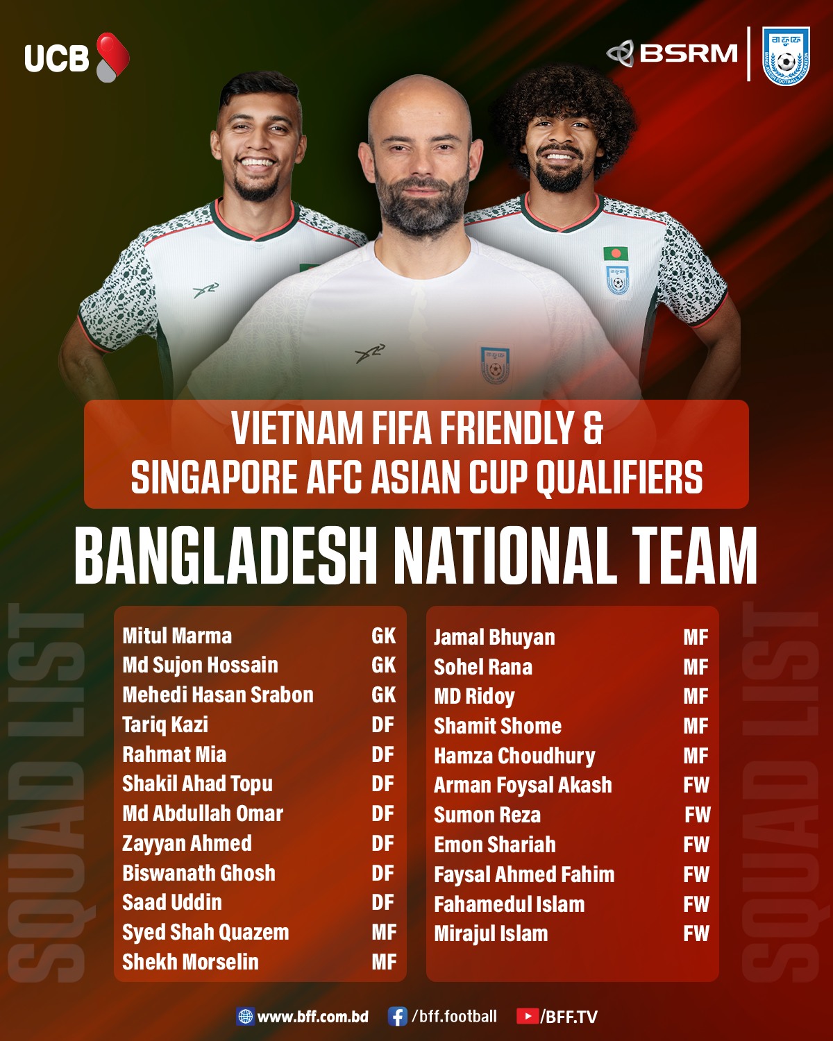 Bangladesh mang cựu sao Ngoại hạng Anh sang Việt Nam thi đấu 1