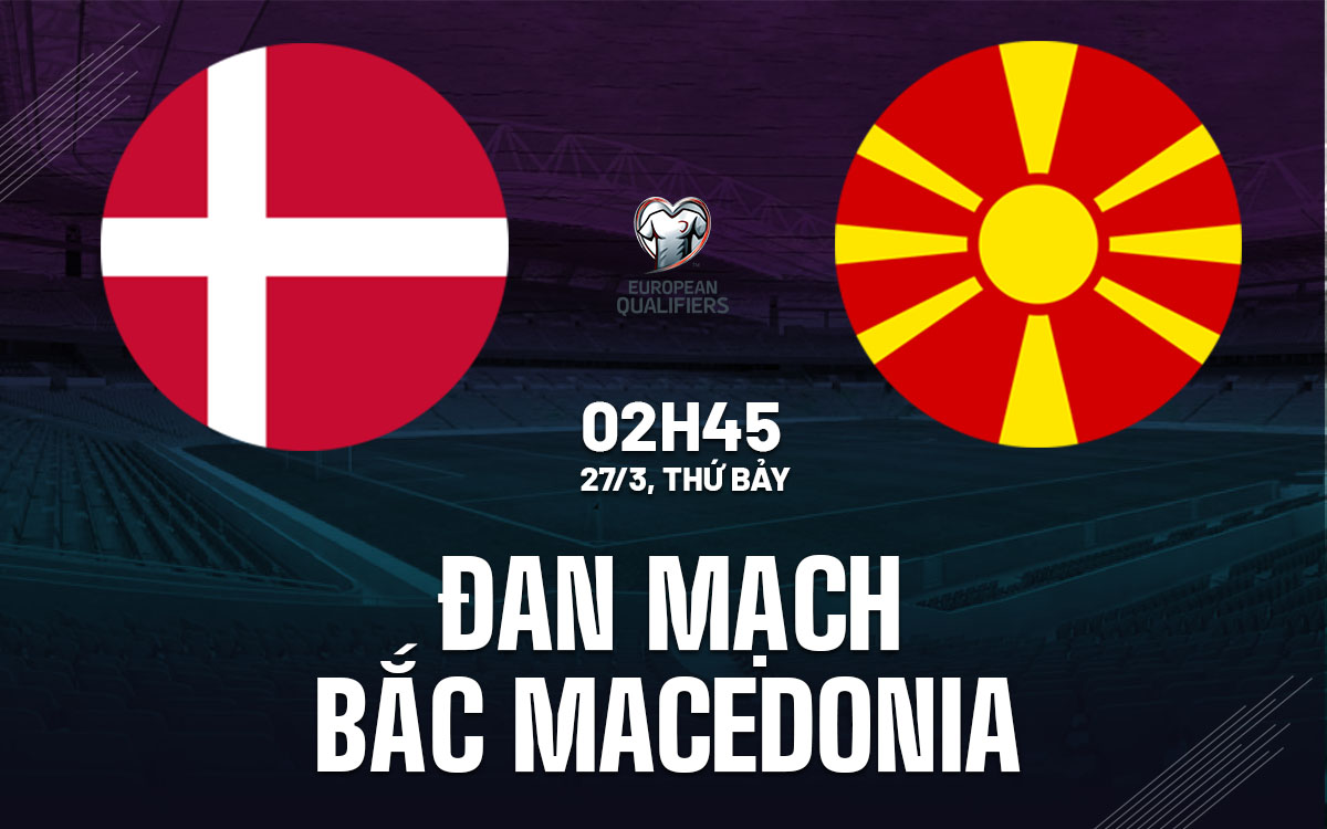 nhan dinh bong da du doan Dan Mach vs Bac Macedonia vong loai world cup hom nay