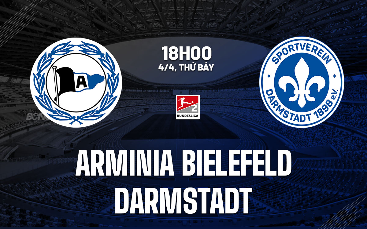nhan dinh bong da du doan Arminia Bielefeld vs Darmstadt hang 2 duc hom nay
