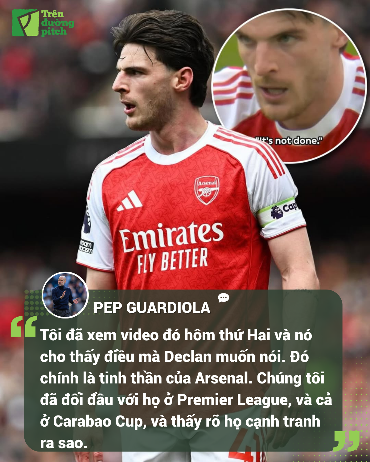 VIDEO Pep lại khen Arsenal 1