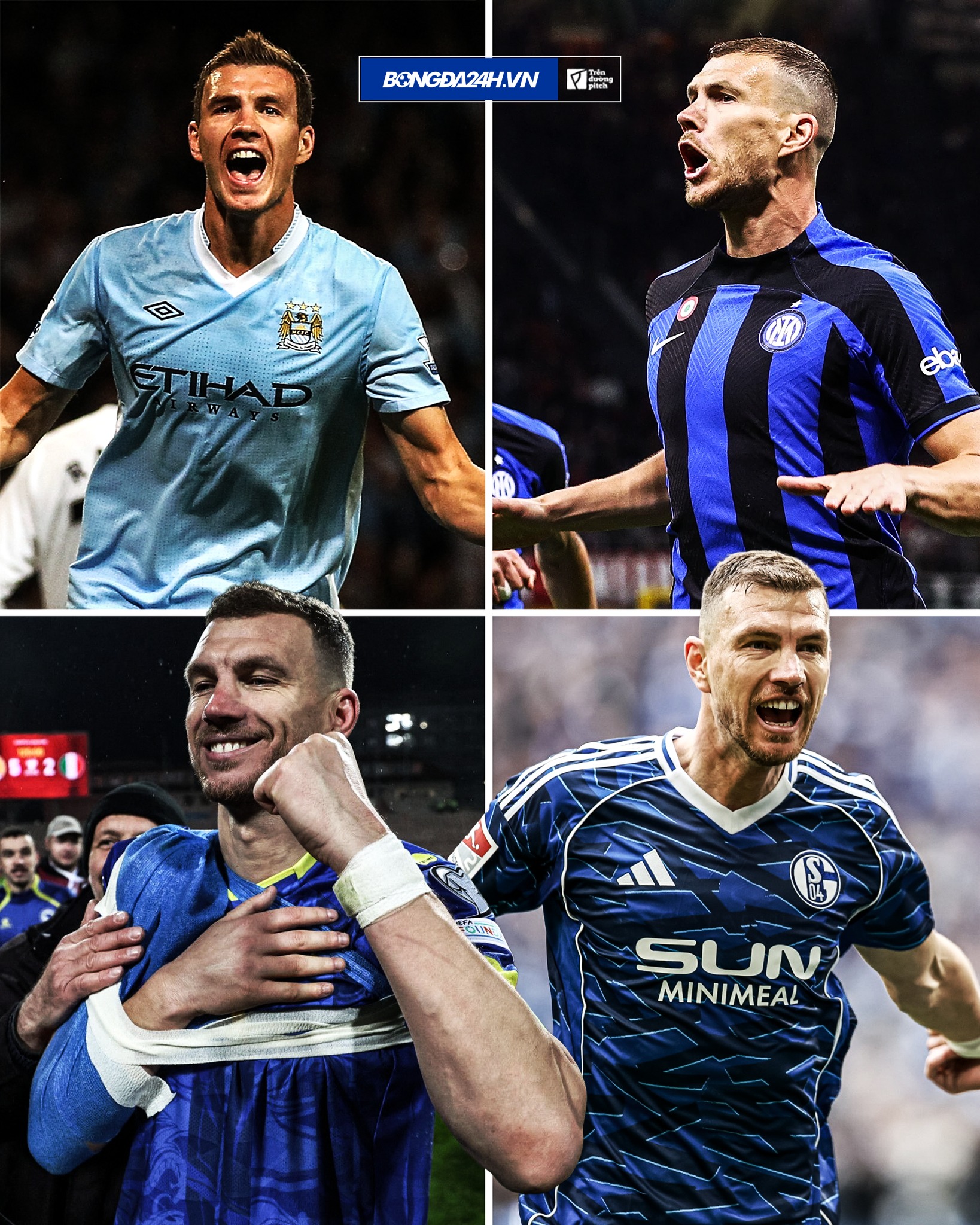 Edin Dzeko và cái duyên không thể tách rời với màu áo xanh 1