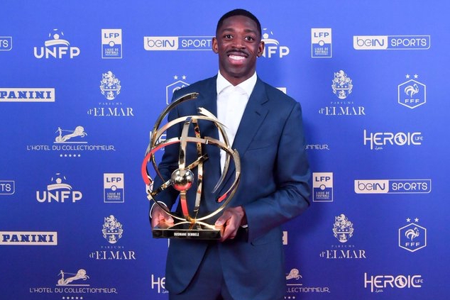 Ousmane Dembele nhan giai thuong Cau thu xuat sac nhat Ligue 1