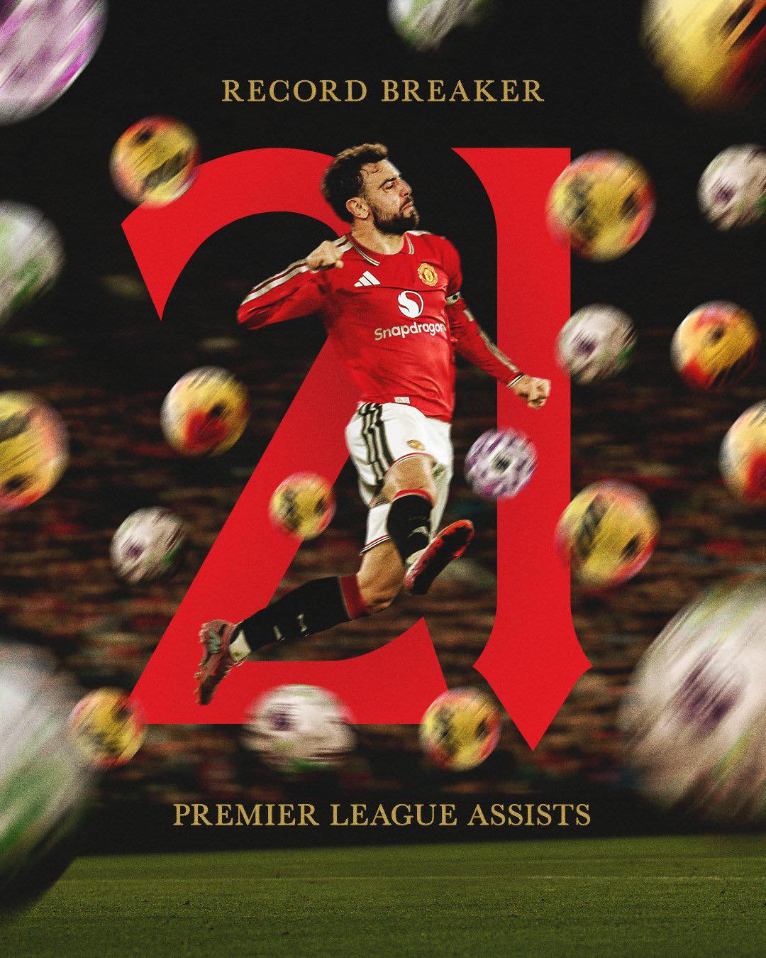 Bruno Fernandes thiết lập kỷ lục kiến tạo Premier League 1