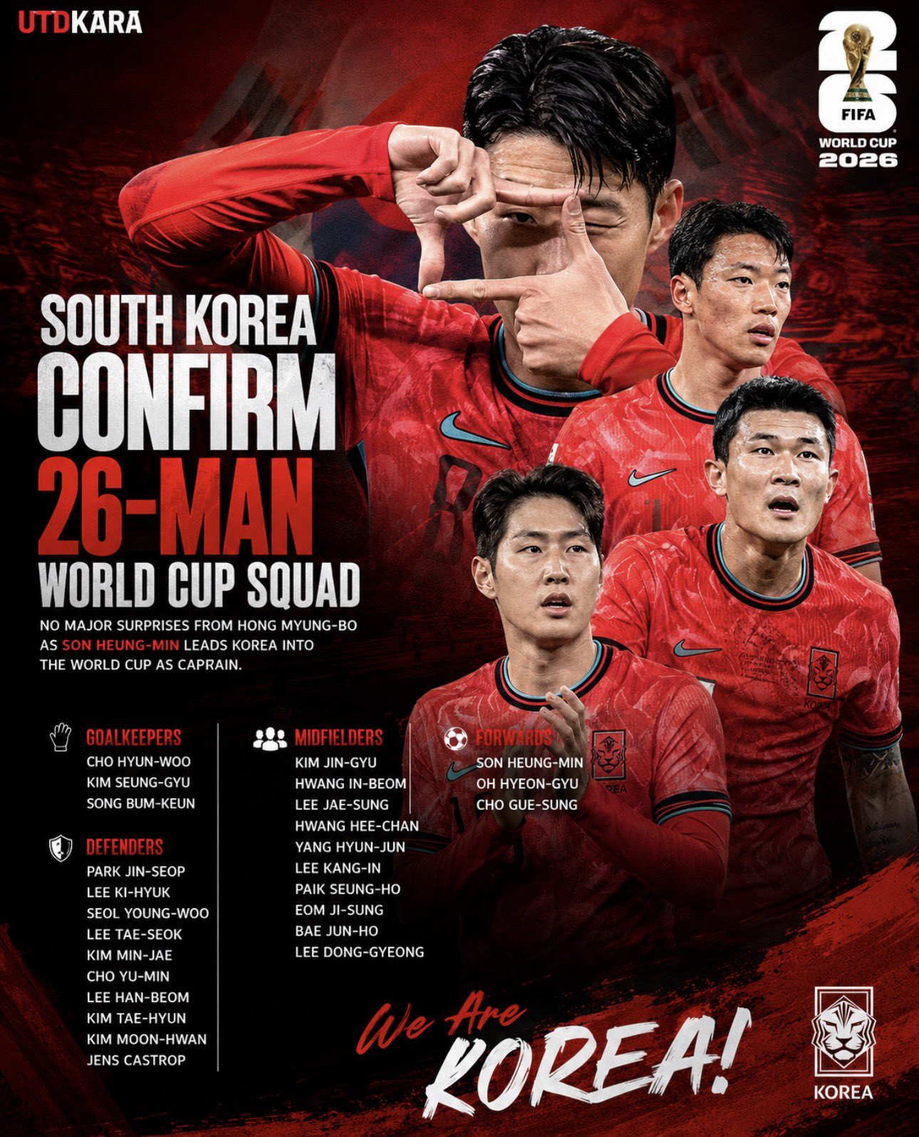 Nhận định ĐT Hàn Quốc bảng A VCK World Cup 2026 Chiến binh Taeguek vượt khó 4