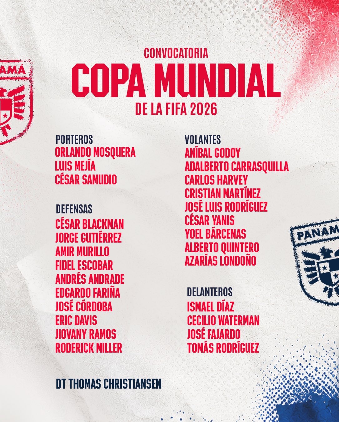 Danh sach dT Panama tham du World Cup 2026