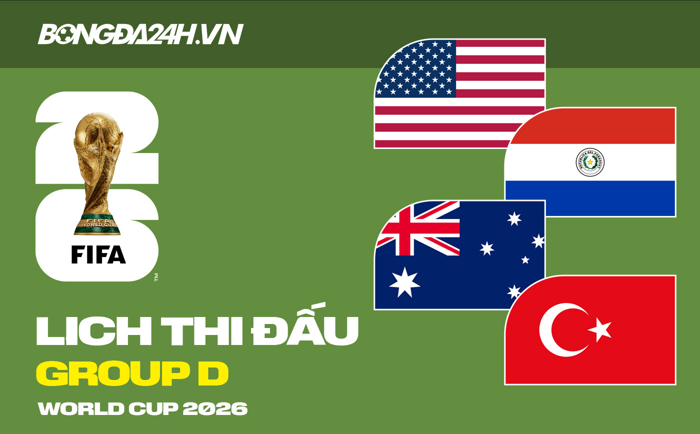 Lịch thi đấu bảng D tại VCK World Cup 2026 Lịch thi đấu bảng D tại VCK World Cup 2026