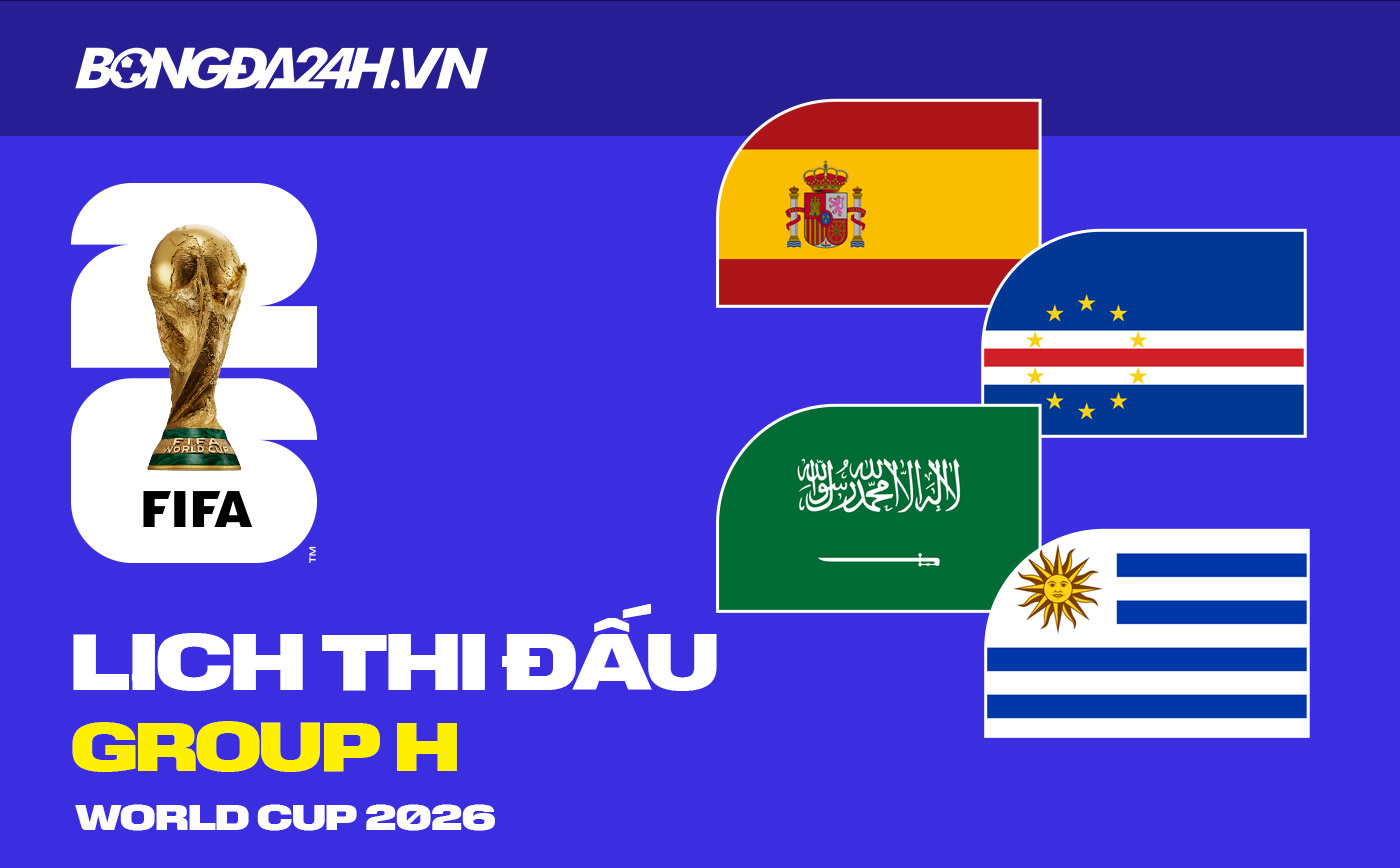 Lịch thi đấu bảng H tại VCK World Cup 2026 Lịch thi đấu bảng H tại VCK World Cup 2026