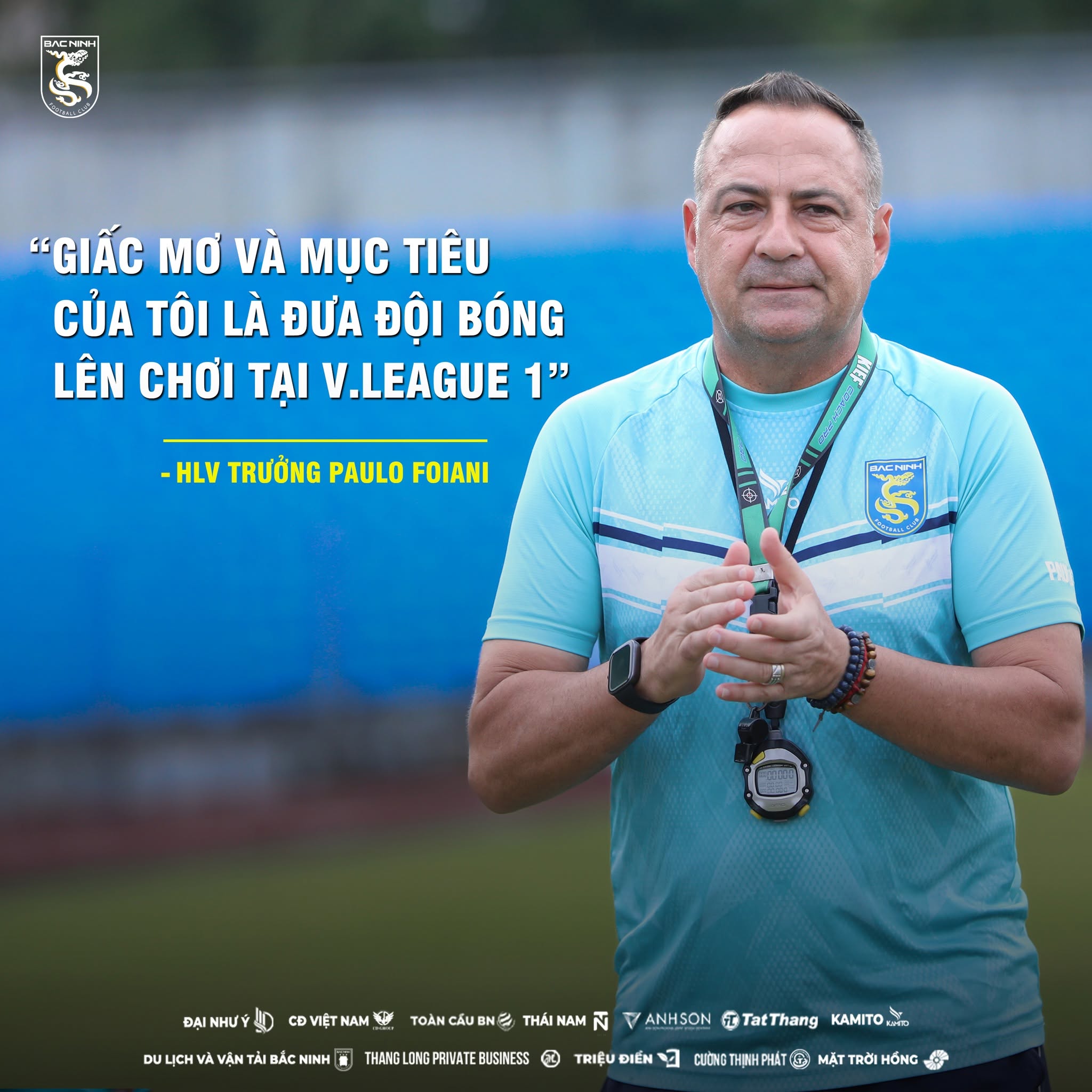Cựu HLV CAHN quyết lập kỳ tích thăng hạng VLeague 1 Cựu HLV CAHN quyết lập kỳ tích thăng hạng VLeague 1