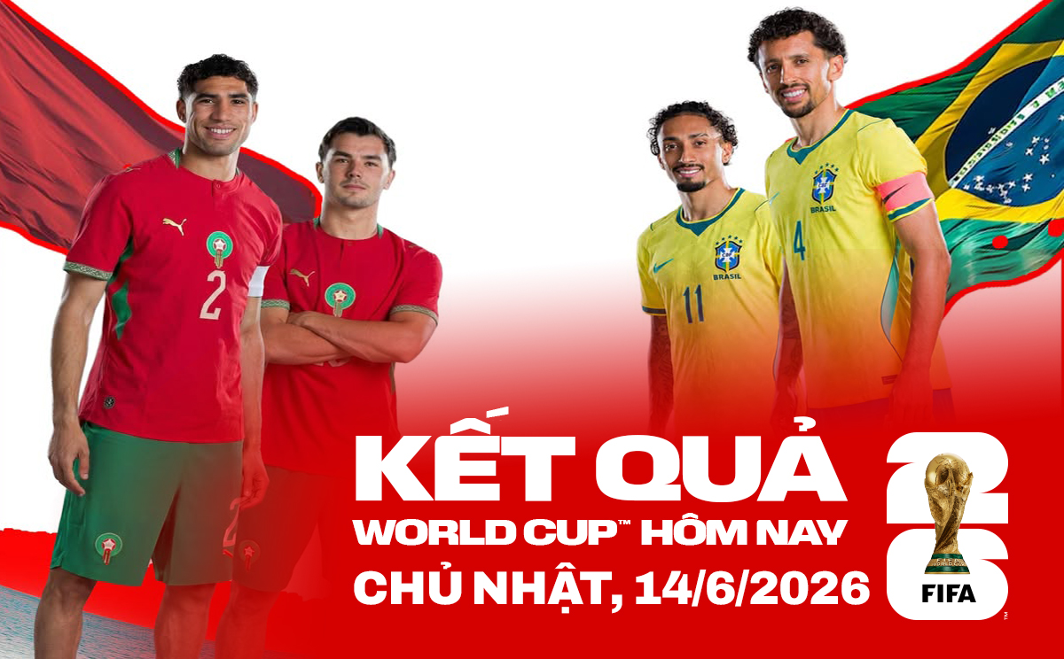 Kết quả bóng đá World Cup hôm nay 14/06