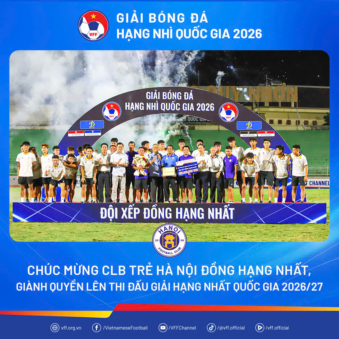 Đàn em Văn Quyết xuất hiện ở Giải hạng Nhất quốc gia 202627 1 Đàn em Văn Quyết xuất hiện ở Giải hạng Nhất quốc gia 202627 1