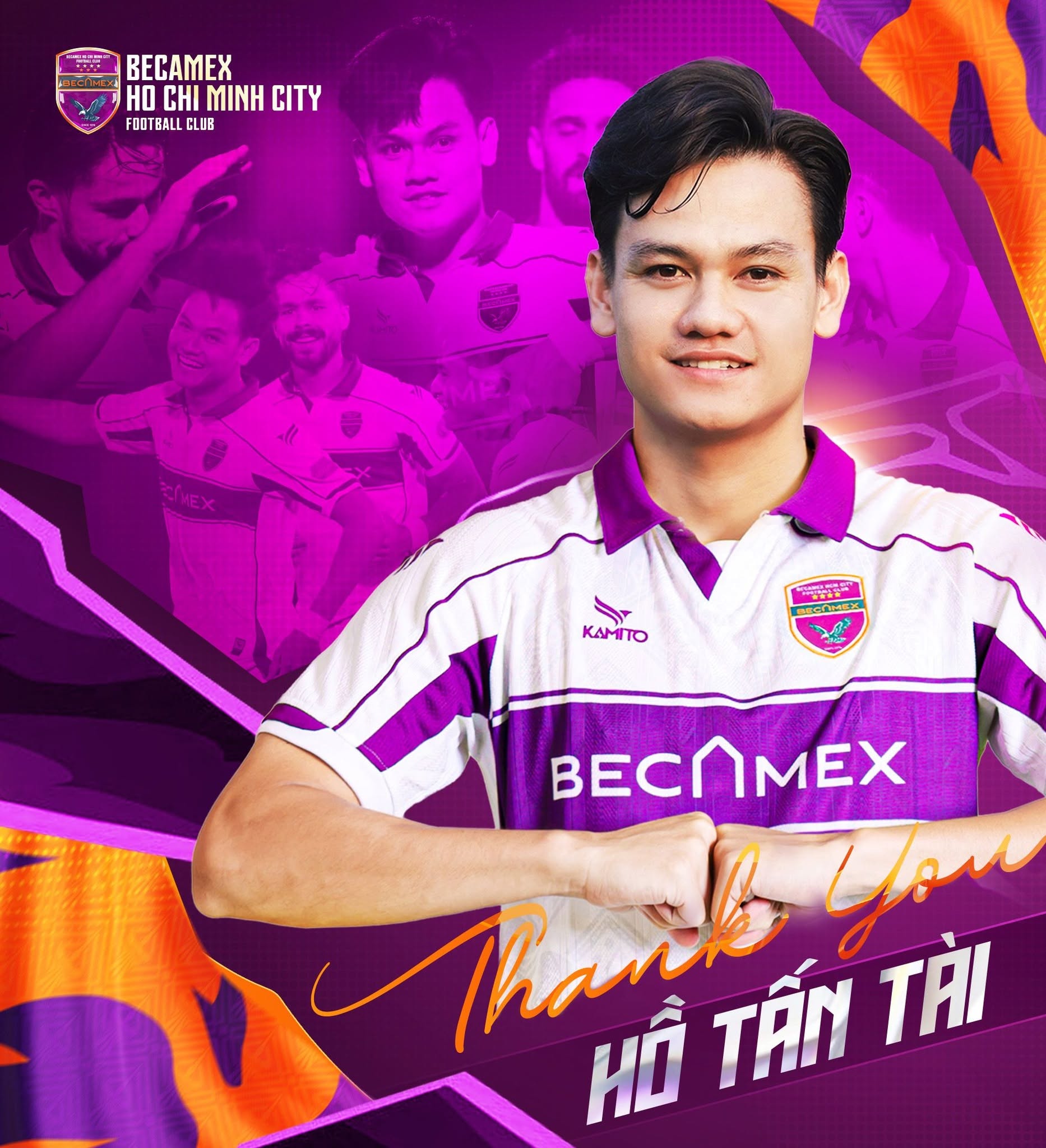 Hậu vệ Hồ Tấn Tài chính thức rời con tàu đắm Becamex TPHCM 1