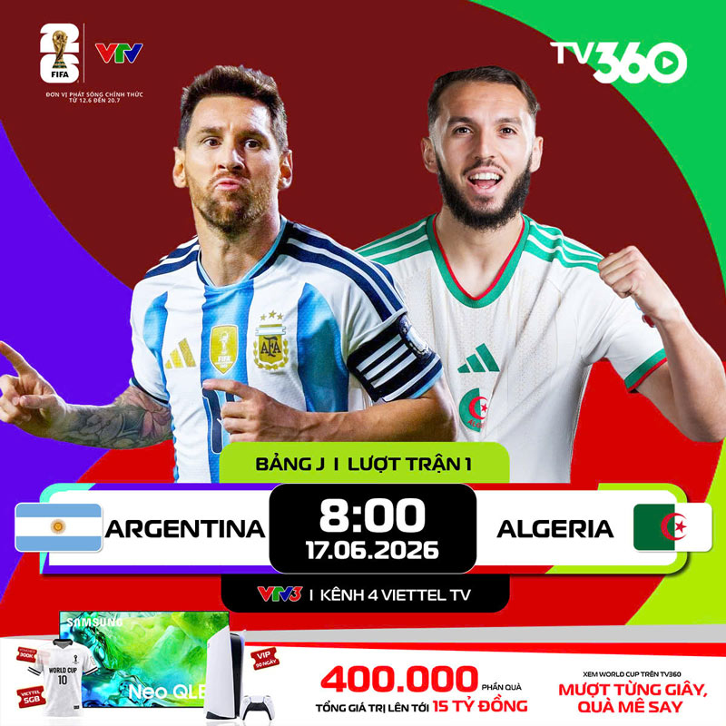 Argentina vs Algeria link xem