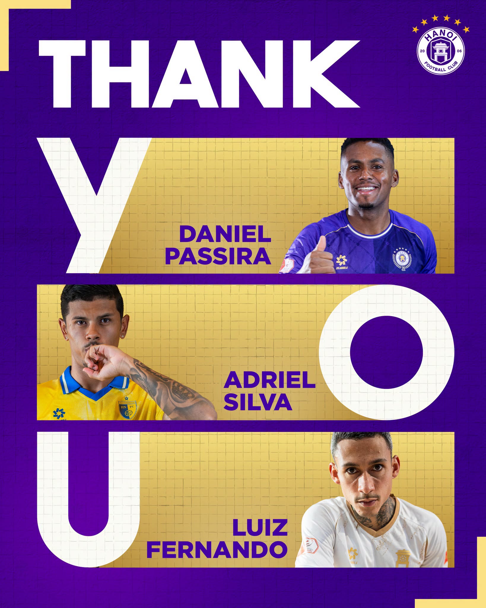 CLB Hà Nội chia tay ba cầu thủ Daniel Passira Adriel Silva và Luiz Fernando CLB Ha Noi chia tay ba cau thu Daniel Passira Adriel Silva va Luiz Fernando
