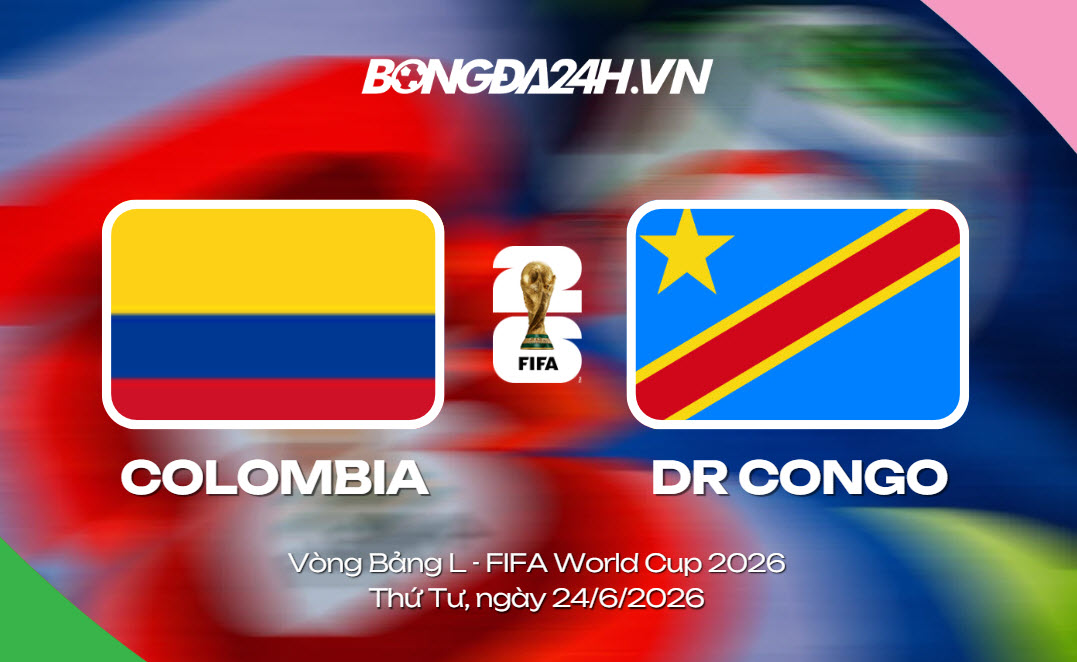 Đội hình Colombia vs DR Congo lúc 9h
